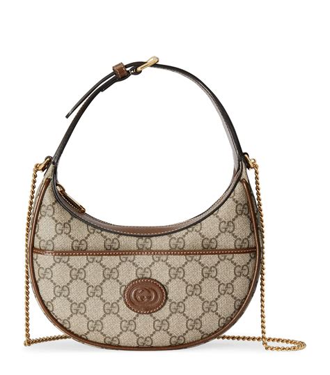 gucci half moon crossbody|Gucci half moon shoulder bag.